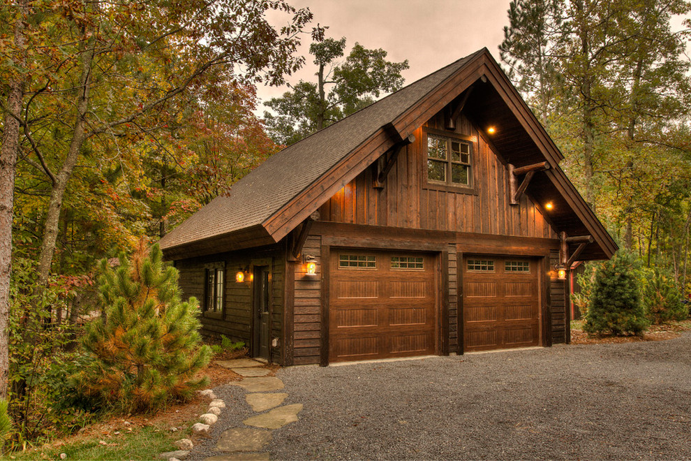 Washburn Lake 1 Rustic Garage Minneapolis by Lands End
