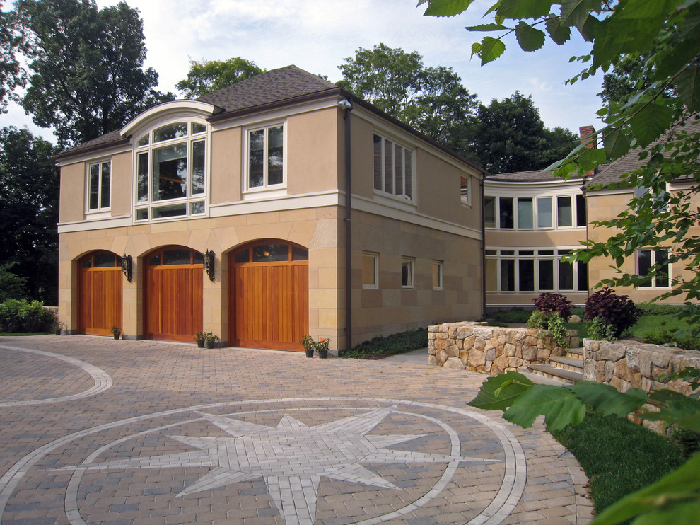 Wellesley Residence Transitional Garage Boston by LaFreniere Architects Houzz