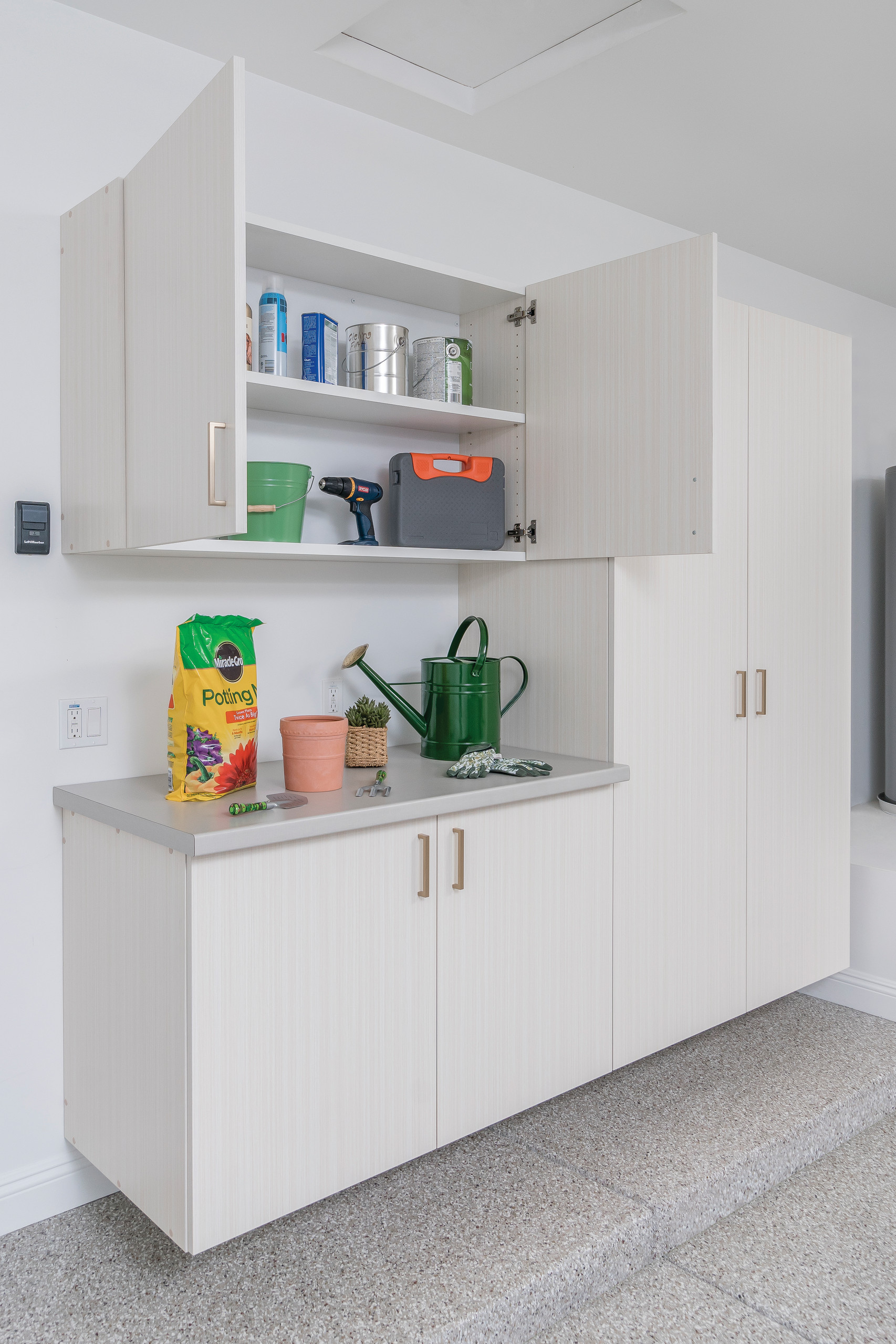 modern garage storage on 75 Beautiful Modern White Garage Pictures Ideas June 2021 Houzz