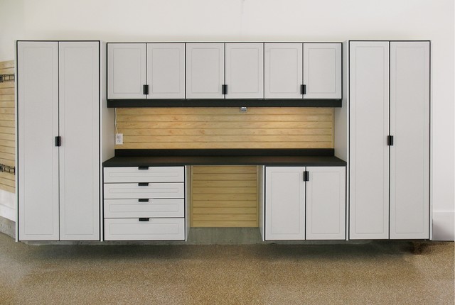 White Garage Storage Cabinets - Garage - Other - by Rocky Mountain ...