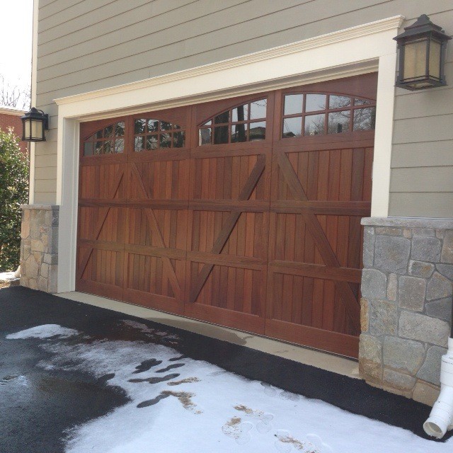 Wood And Composite Carriage Garage Doors - Traditional - Garage - DC ...