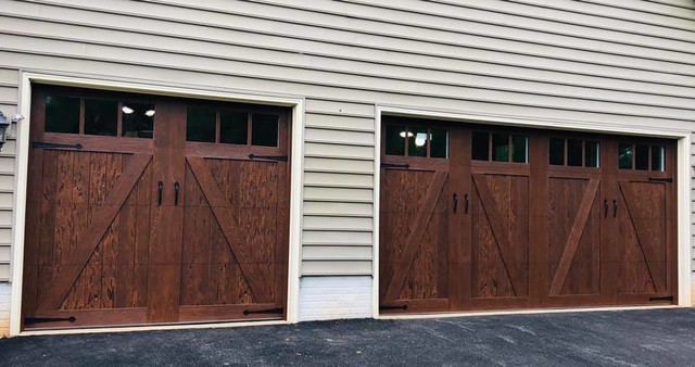 Wood And Faux Garage Door Ideas, Rustic Garage Doors
