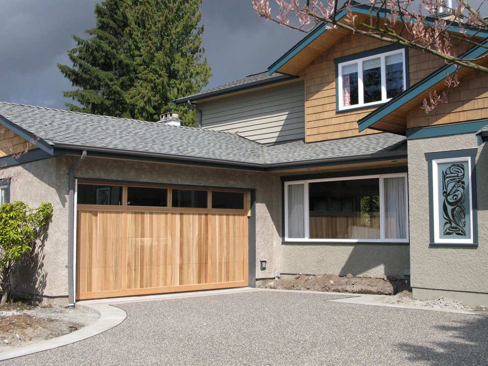 Wood Panel Garage Doors Contemporary Garage Vancouver by