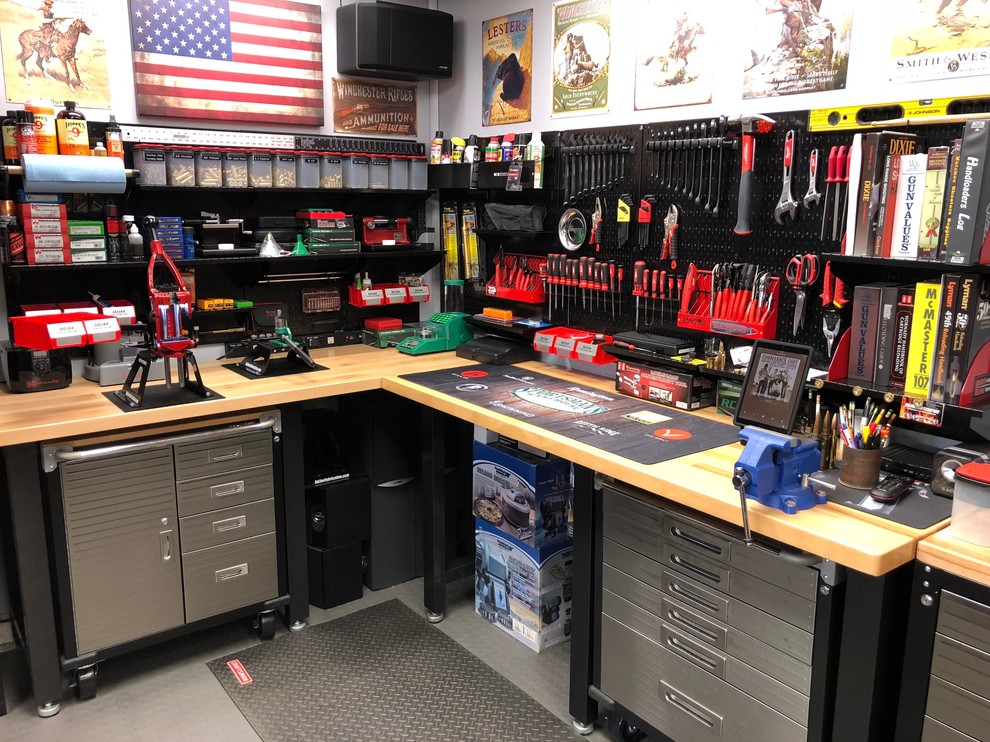 Workbench Heaven with Wall Control Pegboard! - Modern ...