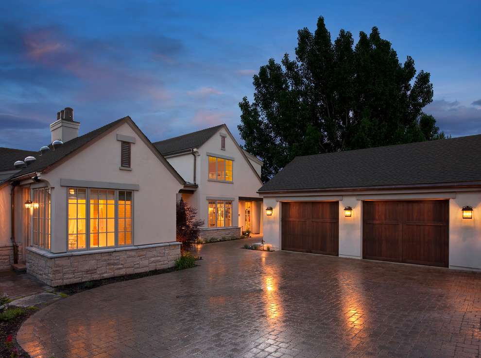 Inspiration for a large classic detached double garage in Salt Lake City.