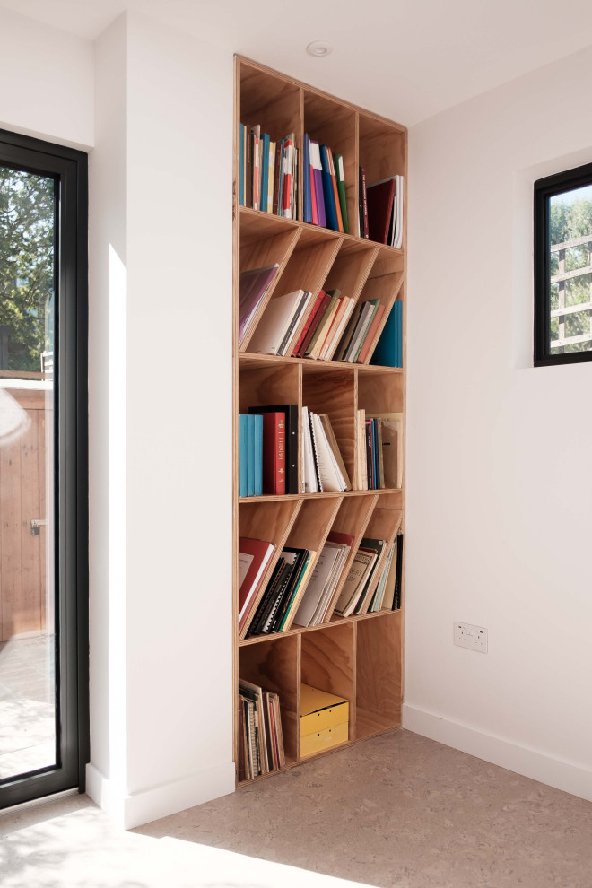 This is an example of a small contemporary detached office/studio/workshop in London.