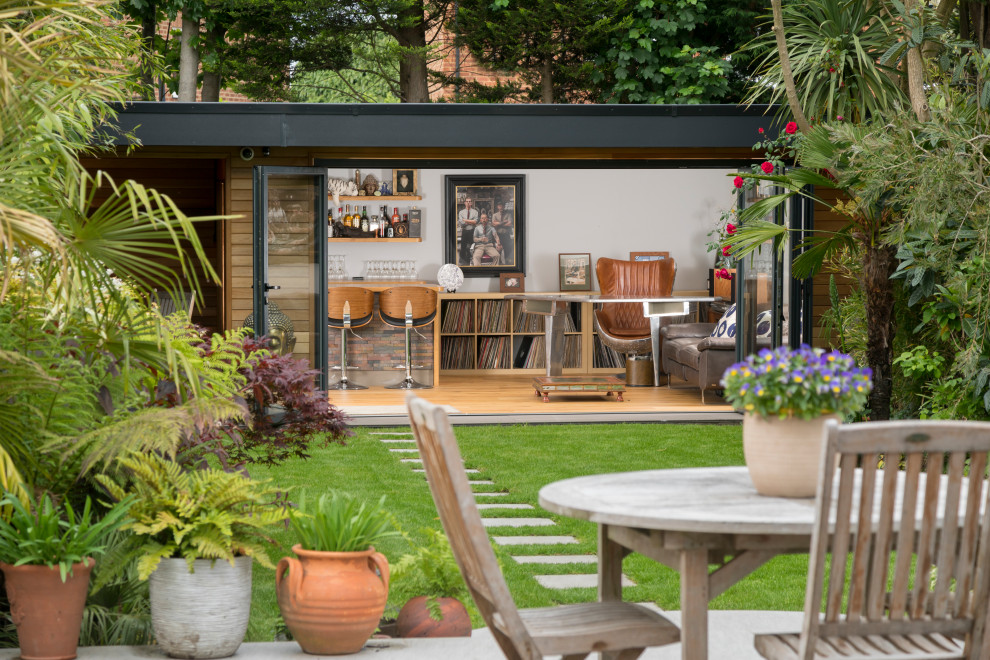Inspiration for a medium sized contemporary garden shed and building in Surrey.