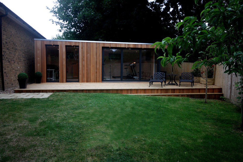Photo of a contemporary garden shed and building in Cheshire.