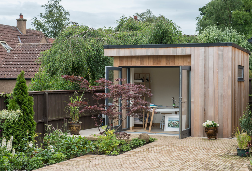 Contemporary garden shed and building in Other.