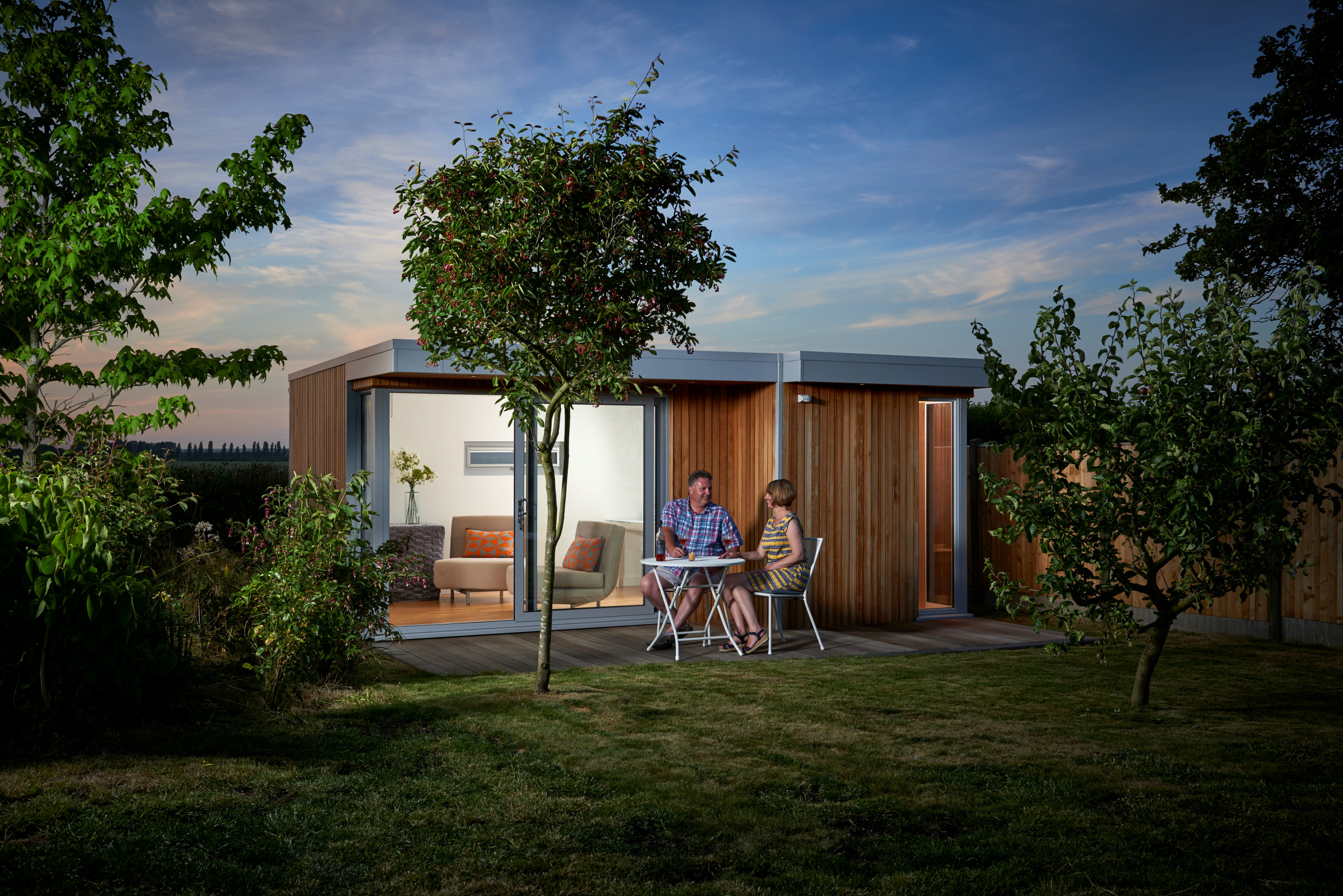 Garden Space with Sauna, Shower Room and Sunken Trampoline - Contemporary -  Shed - West Midlands - by eDEN Garden Rooms | Houzz