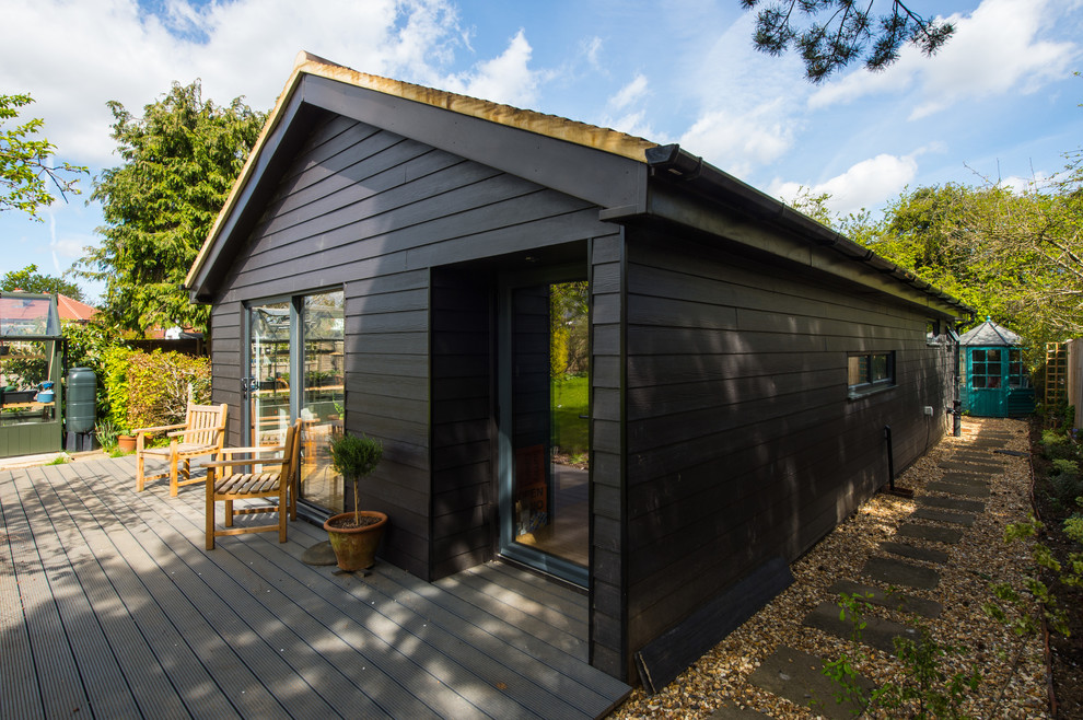 This is an example of a modern garden shed and building in Surrey.
