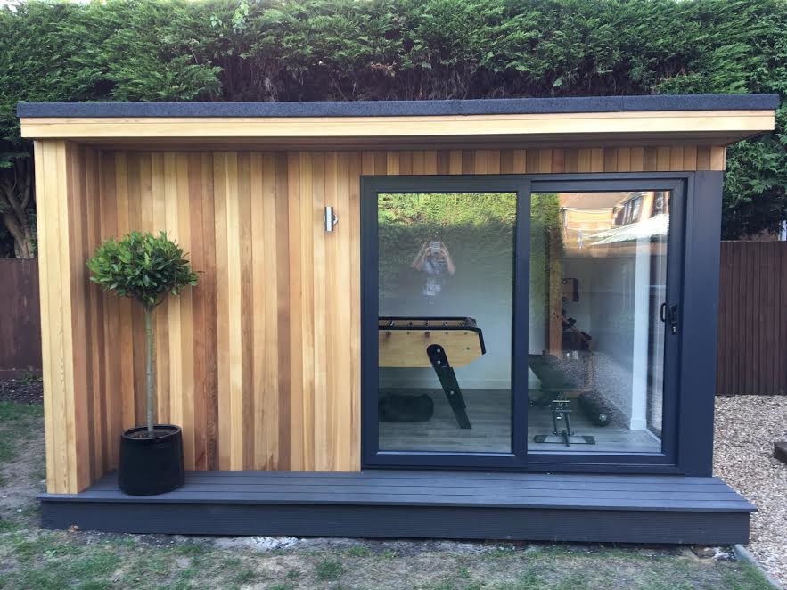 Small modern garden shed and building in Surrey.
