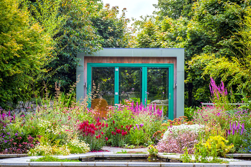 Design ideas for a contemporary detached garden shed and building in Other.