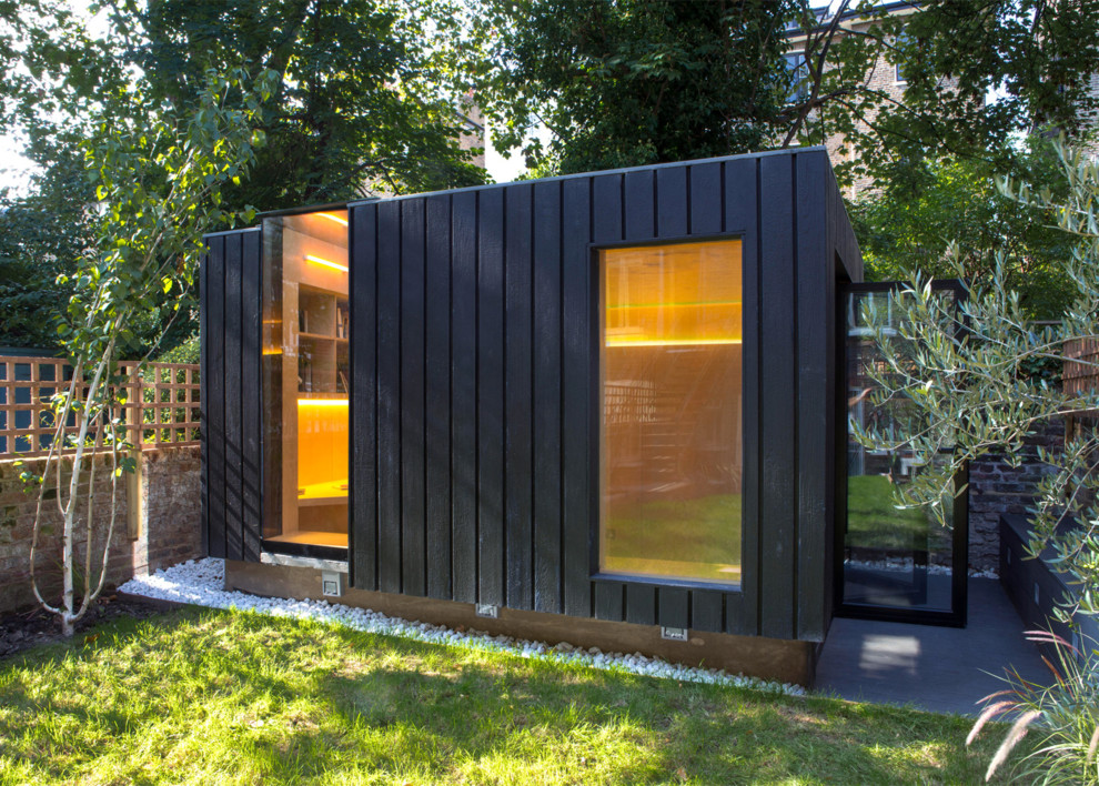 Modernes Gartenhaus als Arbeitsplatz, Studio oder Werkraum in London