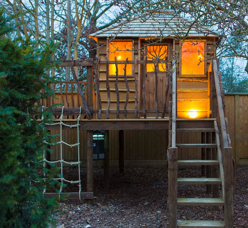 Idées déco pour une maison d'amis séparée montagne.