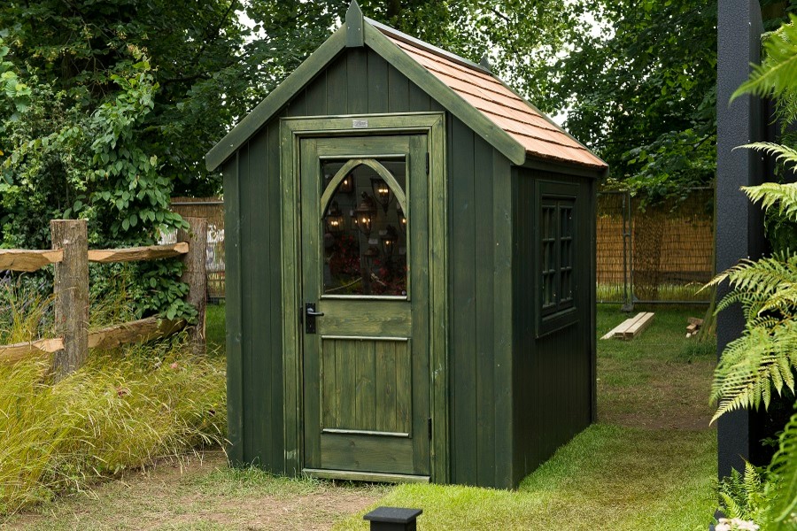 Design ideas for a small classic garden shed in West Midlands.