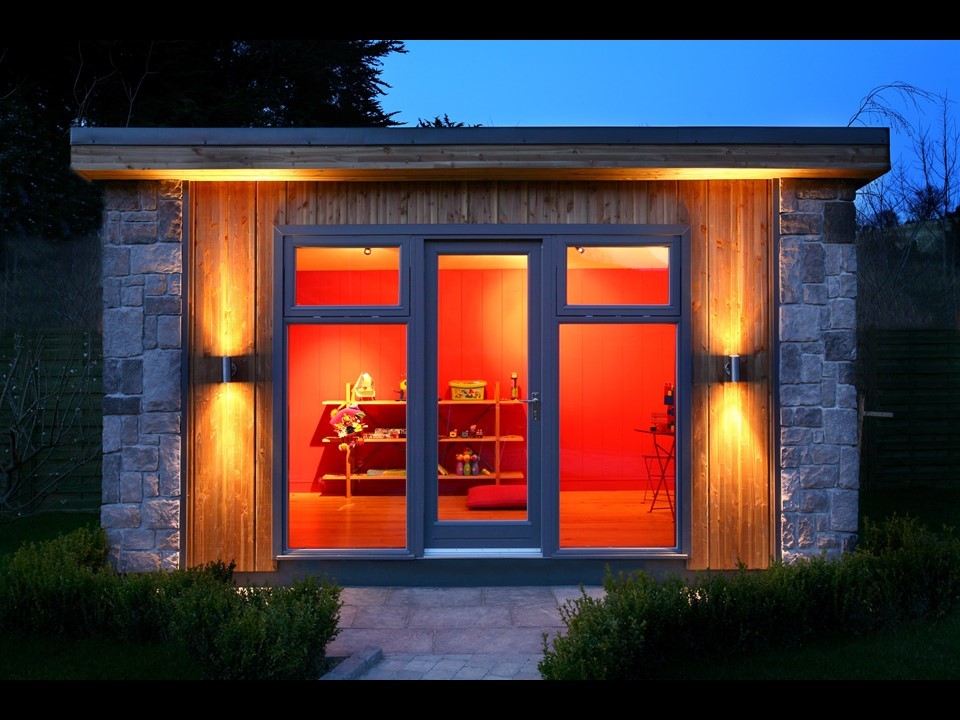 Contemporary garden shed and building in Dublin.