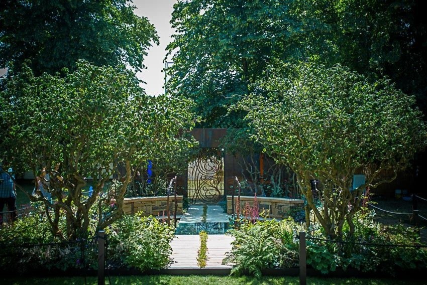 Foto på en orientalisk trädgård