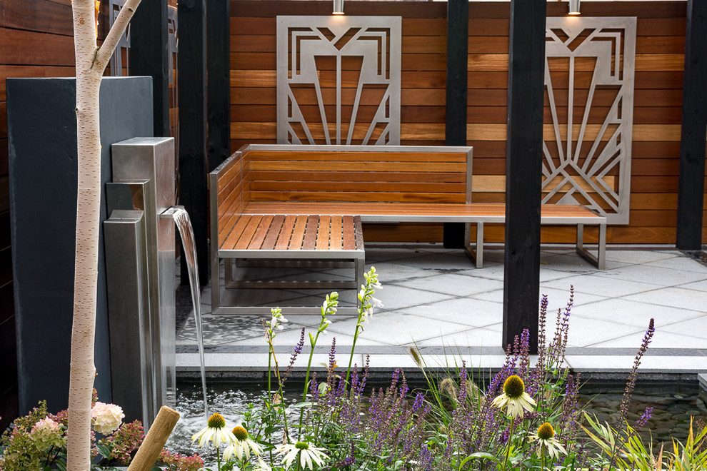 Art Deco Garden Liverpool - Contemporary - Landscape - Cheshire - by ...