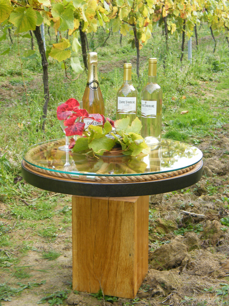 Baby Oak Cartwheel Table Traditional Landscape Sussex by The