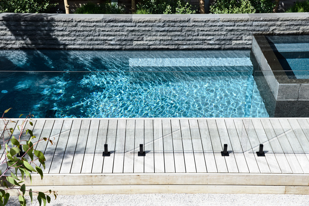 Inspiration for a medium sized contemporary swimming pool in Other.