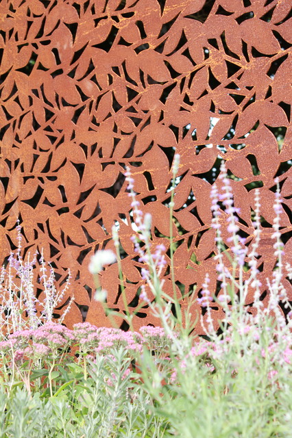 Branches Corten Steel Laser Cut Screen £350 - Contemporary - Garden 