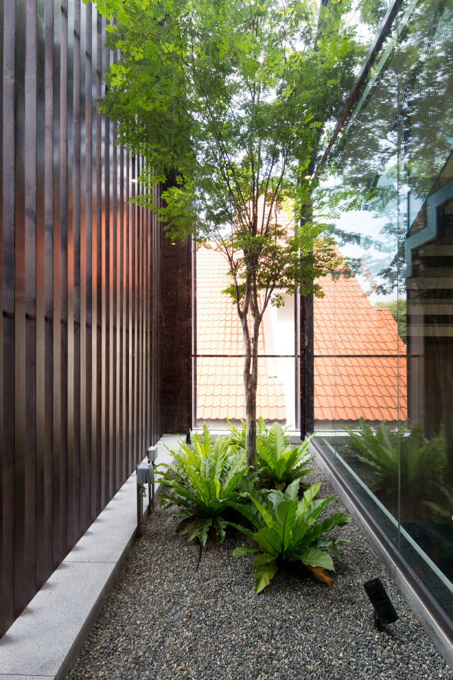Design ideas for a contemporary garden in Singapore.
