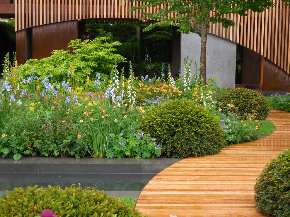 Свежая идея для дизайна: участок и сад в стиле кантри - отличное фото интерьера