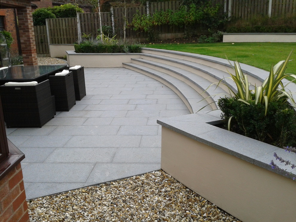 This is an example of a contemporary landscaping in Cheshire.