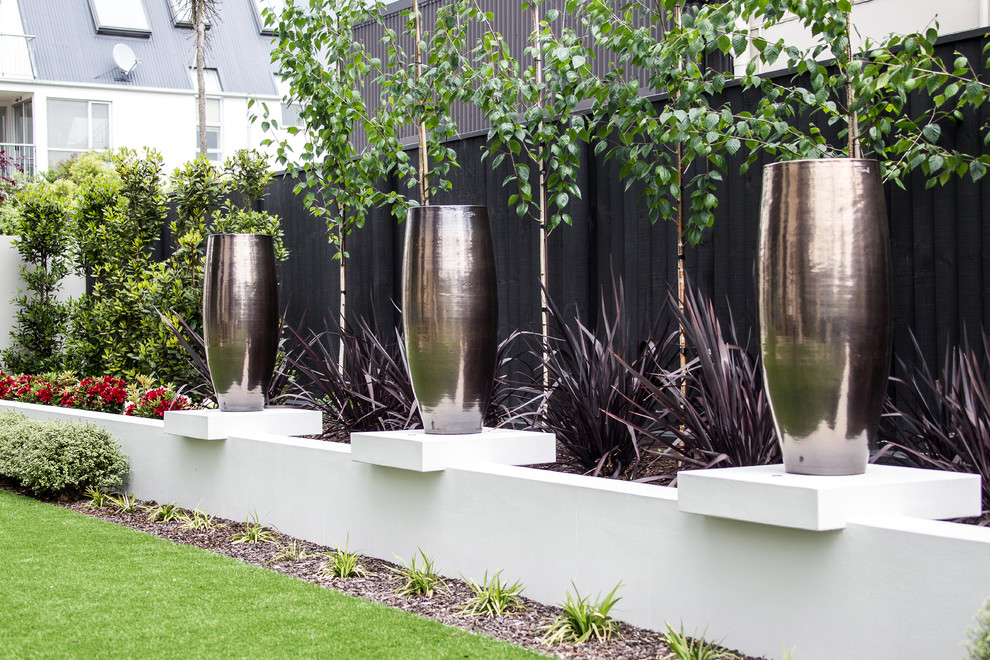 Esempio di un giardino formale minimalista esposto in pieno sole davanti casa