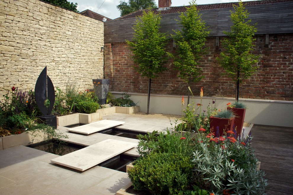 This is an example of a contemporary garden in West Midlands.