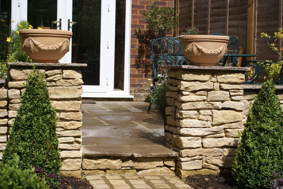 Photo of a medium sized rustic back partial sun garden in Cheshire.