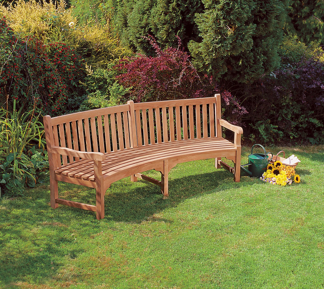 Connaught Bench Traditional Garden Surrey by Corido Teak Garden