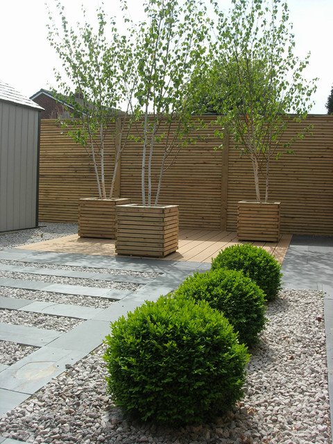 Contemporary garden in Wigan - Contemporary - Garden - Manchester
