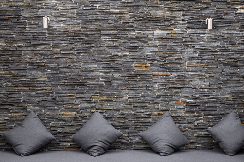 Inspiration for a contemporary stone landscaping in Essex.