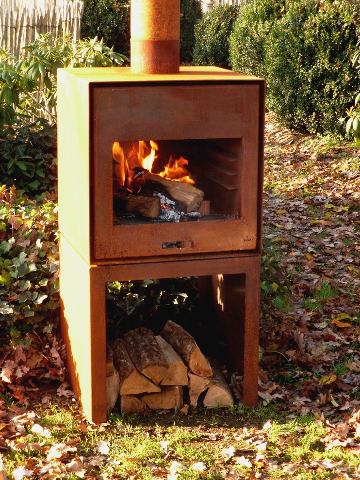 Corten Steel Thor Wood Burners - Rustic - Landscape - Kent - by The Pot ...