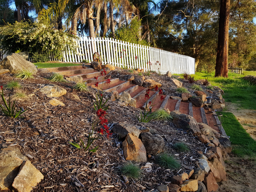 Rustic garden in Perth.