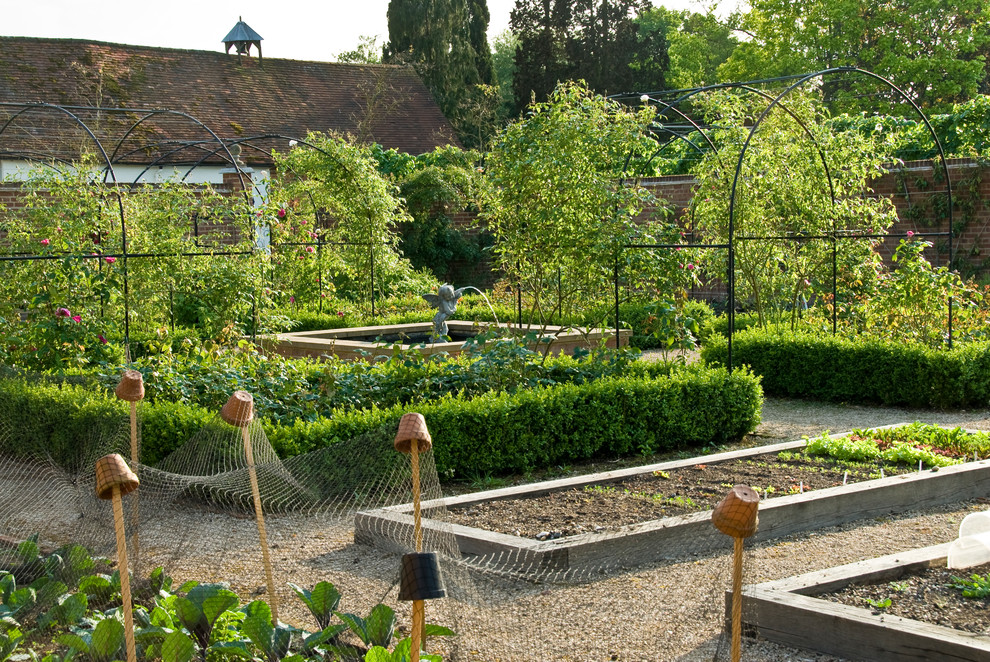 Farmhouse garden in Sussex.