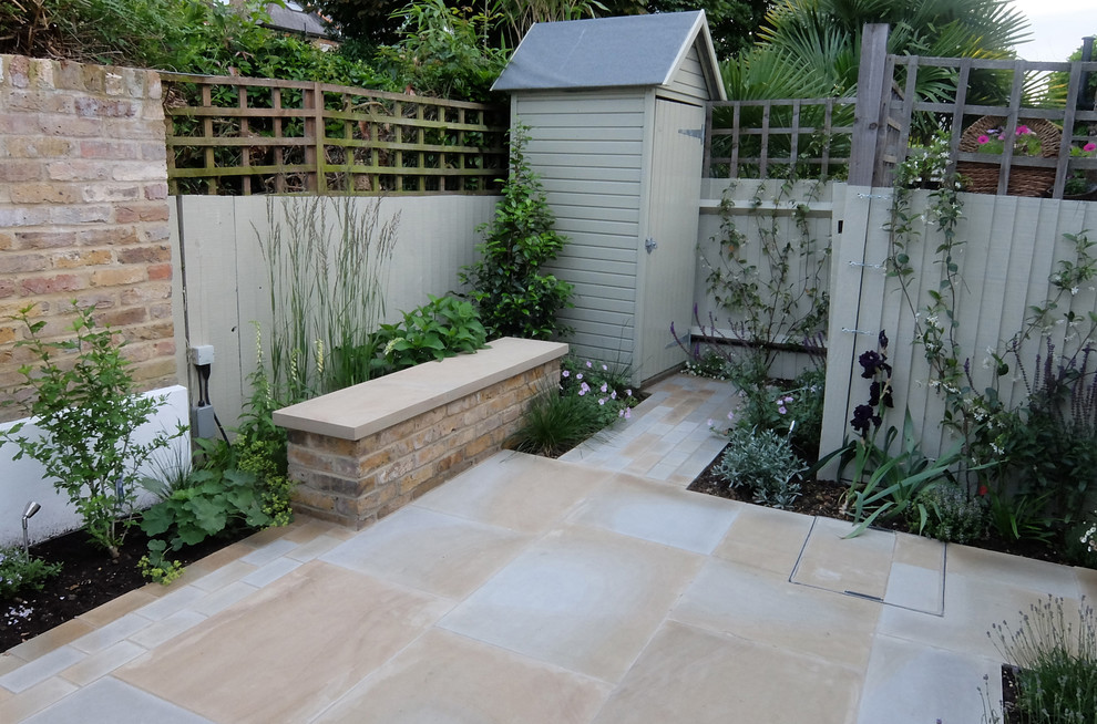 Design ideas for a contemporary back garden in London.