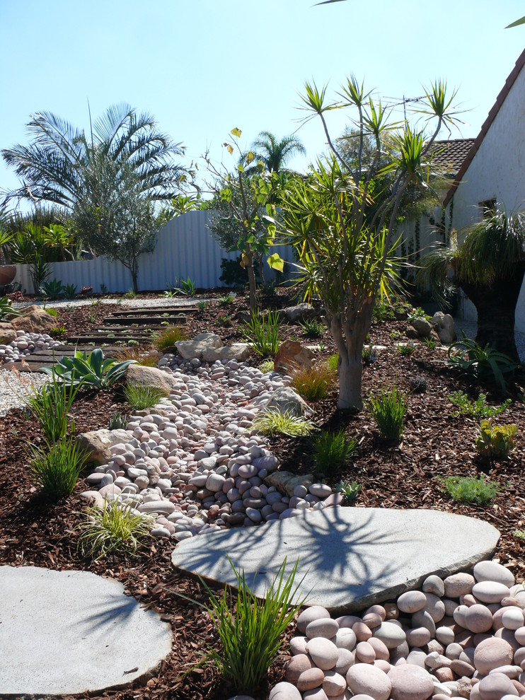 Design ideas for an eclectic landscaping in Perth.