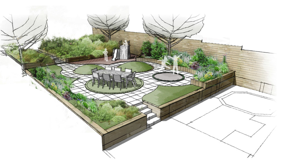 Idéer för eklektiska trädgårdar