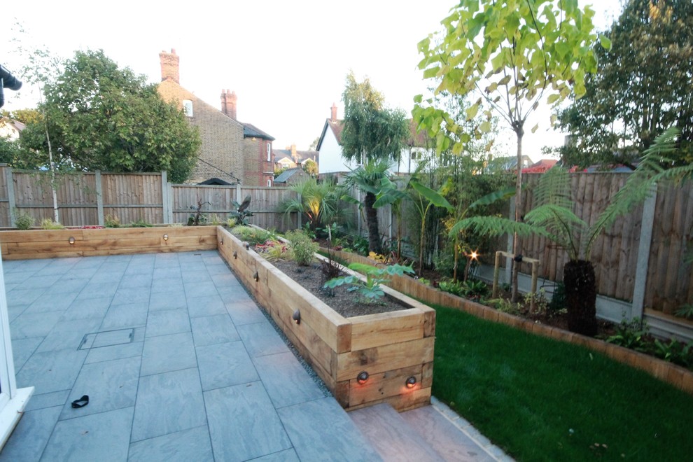 Inspiration for a medium sized world-inspired back full sun garden in Essex.