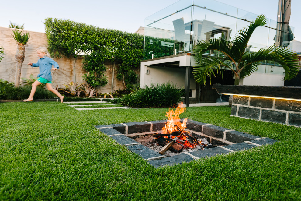 Fire, Water and Stone - Contemporary - Landscape - Brisbane - by Yards