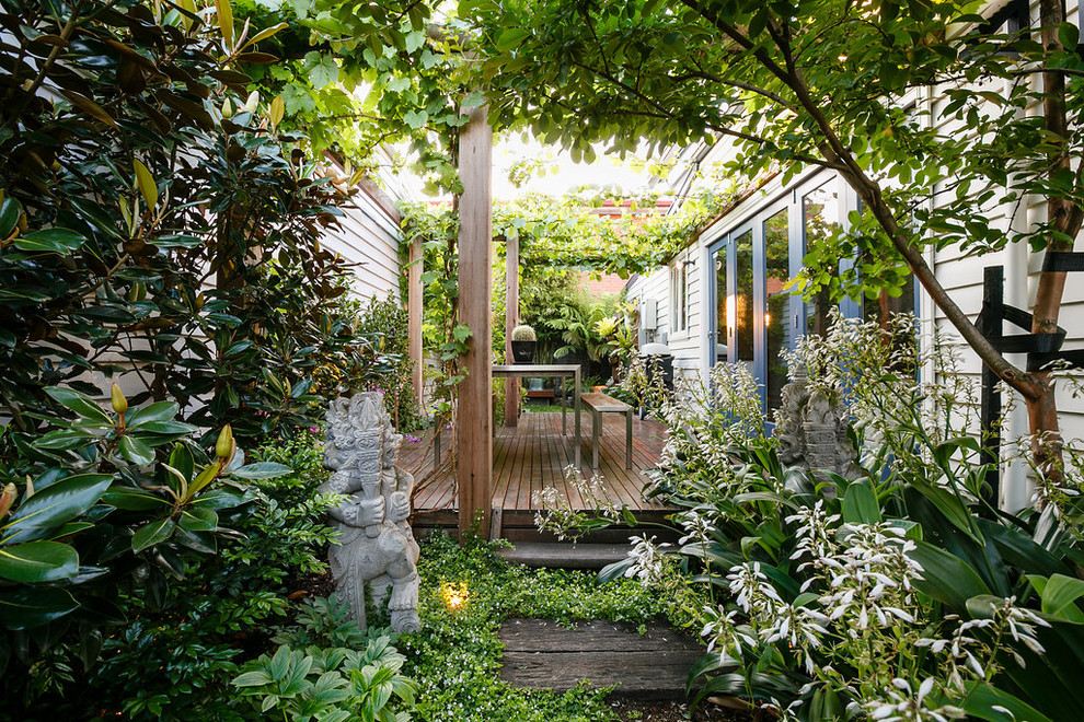 メルボルンにあるアジアンスタイルのおしゃれな庭の写真