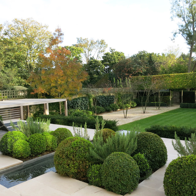 Formal Structural Garden Contemporáneo Jardín Londres de