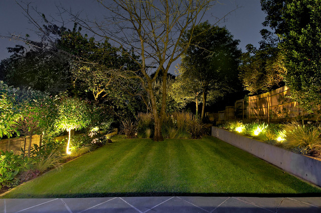 garden design with lights