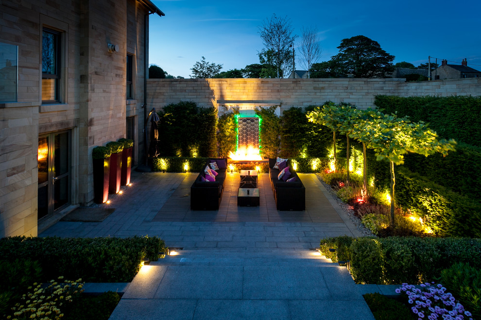 Inspiration for a contemporary patio in Cheshire.