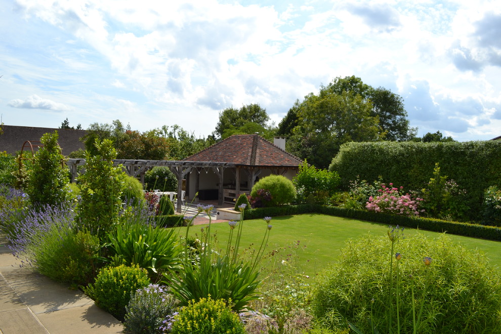 This is an example of a traditional garden in Sussex.