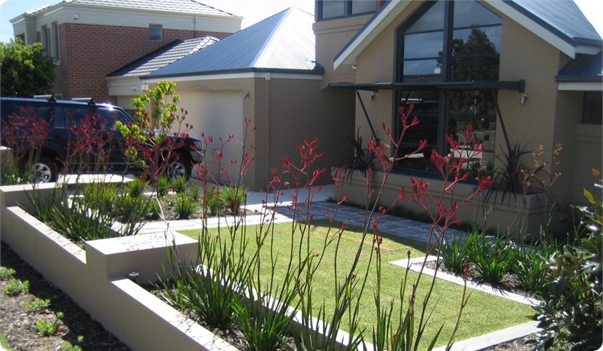 Moderner Garten in Perth