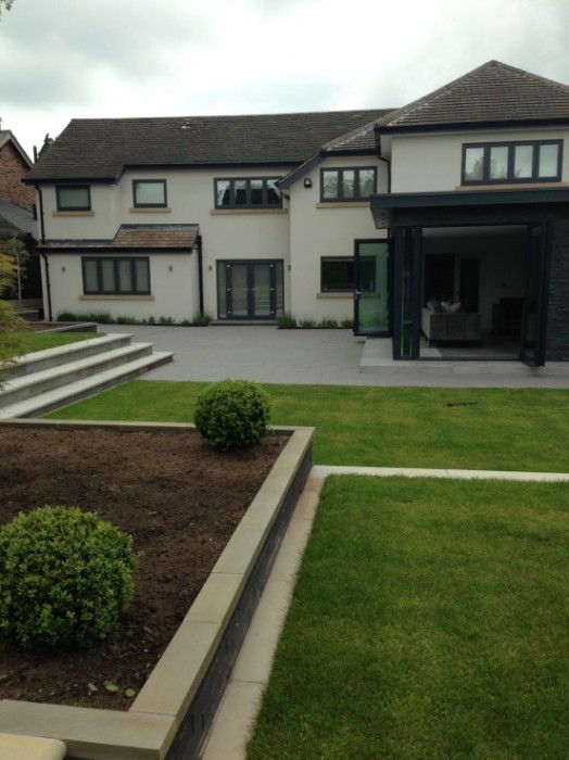 Photo of a medium sized contemporary garden in Cheshire.